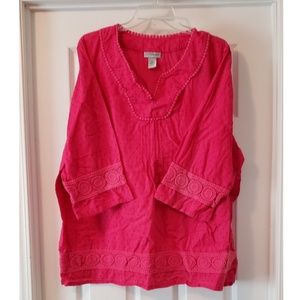 Liz & Me 3/4 Sleeve Blouse